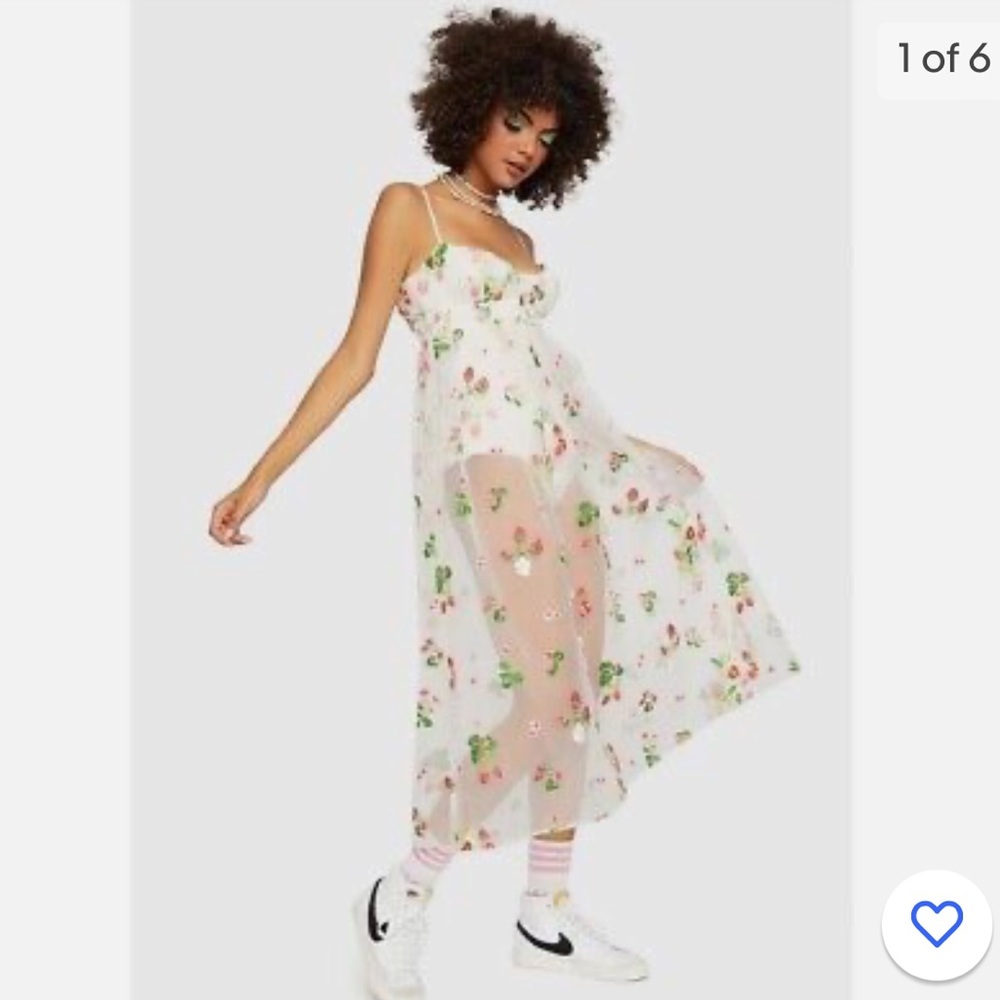 For Love and Lemons - strawberry dress NWT